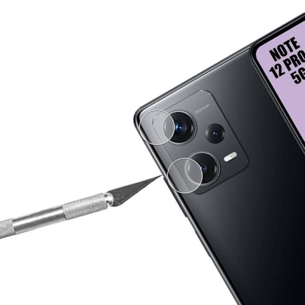 2 härdade glasögon bakkamera för Xiaomi Redmi Note 12 Pro+ 5G Transparent Transparent