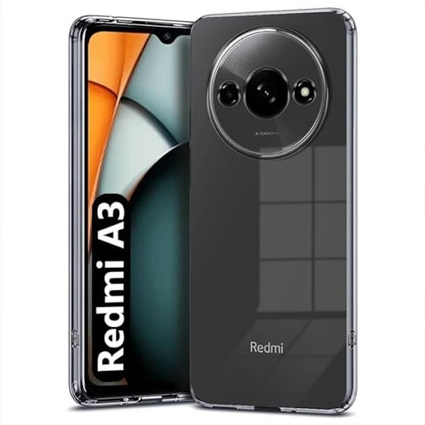 Etui til Xiaomi Redmi A3 - Gennemsigtig beskyttelse Skridsikret Ultra tyndt stødsikker anti-ridse Transparent