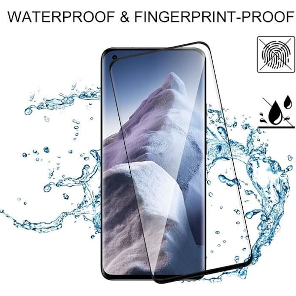 Skyddsfilm - VSHOP® - Xiaomi Mi 11 - 5D härdat glas - Hårdhet 9H - Repbeständig Svart