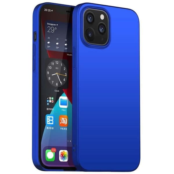 Silikonskal - E.F.CONNECTION - för iPhone 12 Mini - Stötsäker - Mjuk - Lätt Blå Blå