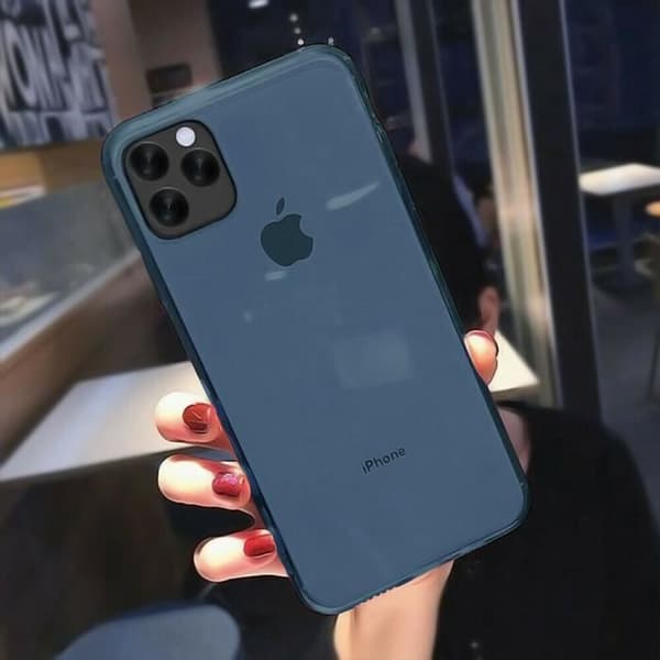 Skärmskydd - E.F.CONNECTION - för iPhone 13 Pro Max - Mjuk - Mörkblå - Elegant marinblå