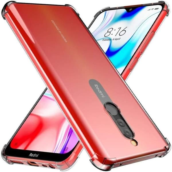 Skyddsskal - E.F.CONNECTION - Redmi 8A - Mjuk - Transparent - Silikon Transparent