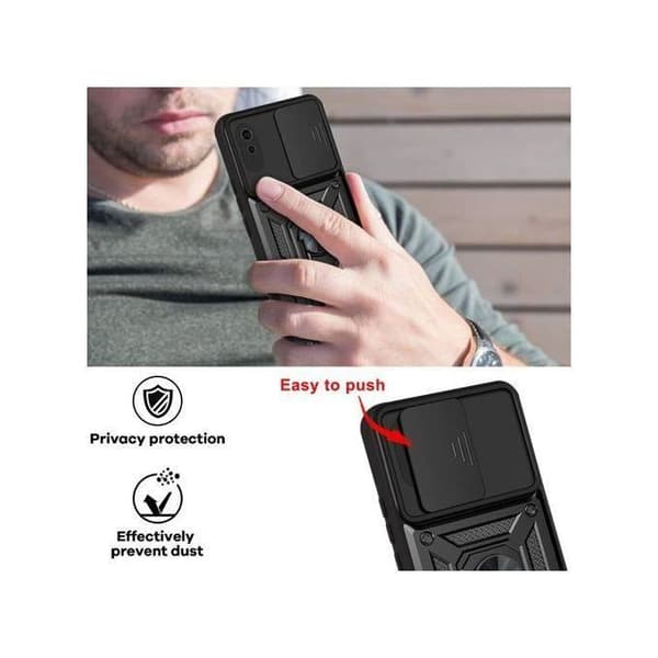 Coque - Xiaomi - Redmi 9A - Svart - Stötsäker - 360° Stöd Svart