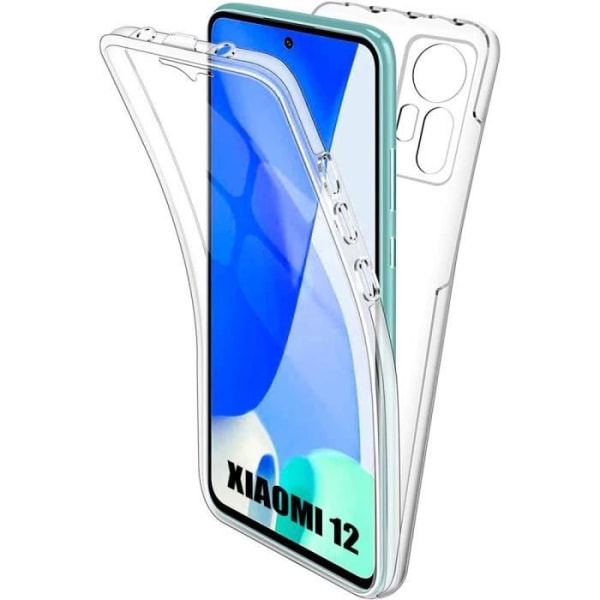 Inbyggt fodral för Xiaomi 12 - 12X - 360 Transparent stötsäkert fodral Transparent