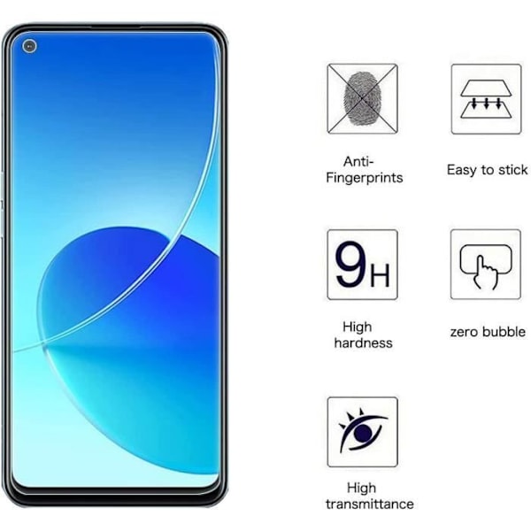 [3 delar] Härdat glas för OPPO Reno 6 Z 5G - Transparent Transparent