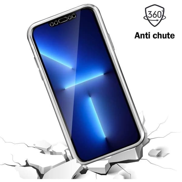 Coque - E.F.CONNECTION - för iPhone 13 Pro - Skydd 360° - Transparent TPU - Ultrafint design Transparent
