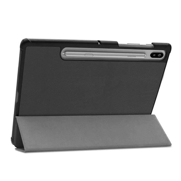 Smart fodral - Toproduits® - Galaxy Tab S6 10.5 2019 - Ultratunt - Magnetiskt skydd - Stylus ingår Svart