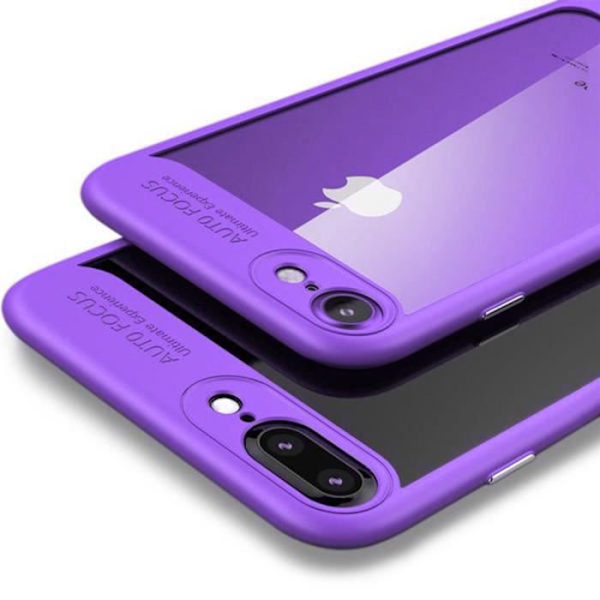 Coque iPhone 7 Plus - Luksusbeskyttelse - Lilla - Blød - Stødabsorberende - Ny Design Lila