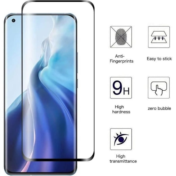 Härdat glas för Xiaomi Mi 11 Pro - 2 delar - Transparent skyddsglas Transparent