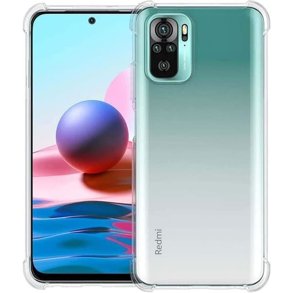Skyddsfodral för Redmi Note 10S (6.49") Förstärkt skydd Hög hållbarhet Silikon Transparent