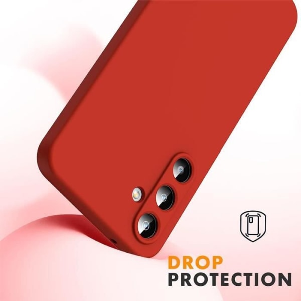 Fodral till Xiaomi Redmi Note 13 Pro+ 5G - Note 13 Pro Plus 5G, rött, stötsäkert mjukt TPU-skydd med rem