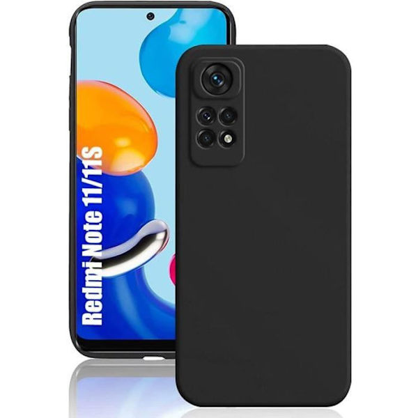 Svart mjukt skyddsfodral för Redmi Note 11 - E.F.CONNECTION Svart