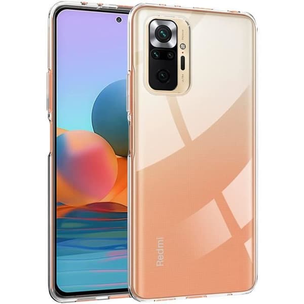 Skyddsskal - E.F.CONNECTION - Redmi Note 10Pro 4G - Flexibelt - Transparent - Förstärkt Skydd Transparent