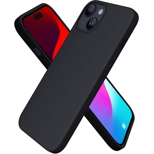 Skyddsskal - E.F.CONNECTION - iPhone 15 - Ultra Slim - Stötsäker - Rep- och skrapresistent Svart