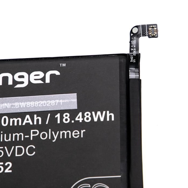 vhbw Batteri kompatibelt med Redmi M2003J6A1G, M2003J6A1I, Note 9 Pro, Note 9S smartphone (4800mAh, 3,85V, Li-polymer)