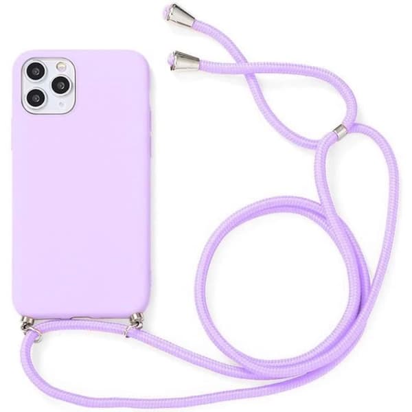 Skyddsfodral - E.F.CONNECTION - för iPhone 11 Pro Max - Flexibelt - Lila - Stöt- och Represistent Lila