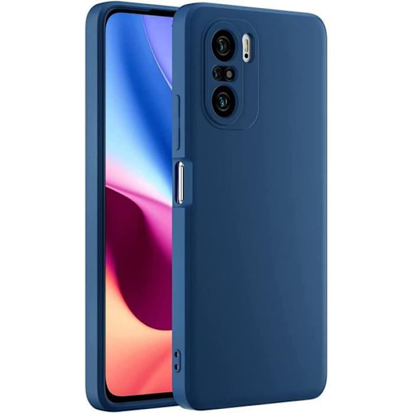 Beskyttelsesetui til Xiaomi Mi 11i - E.F. CONNECTION - Stødsikker silikone - Marineblå - Blødt og holdbart marinblå