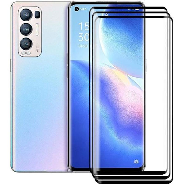 [3-pack] Härdat glas Oppo Find X3 Neo 6,55", skärmskydd av härdat glas [Ultraresistent 9H hårdhet] Hårdhet 9H Glas