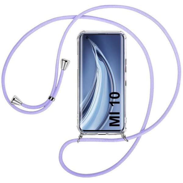 Skyddsskal - E.F.Connection - Mi 10 - Transparent - Flexibel - Repfria Transparent-lila