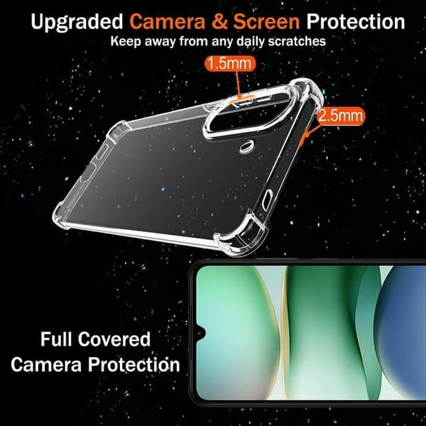 Skyddsskal - för Xiaomi Redmi A5 - Stötsäker silikon - Transparent - Slim Transparent