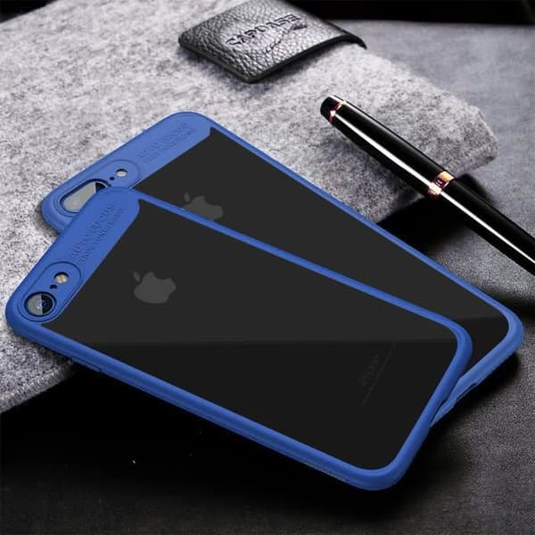 iPhone 8-skal - Stötbeständig - TPU - Hög Kvalitet - Blå - Hård Blå