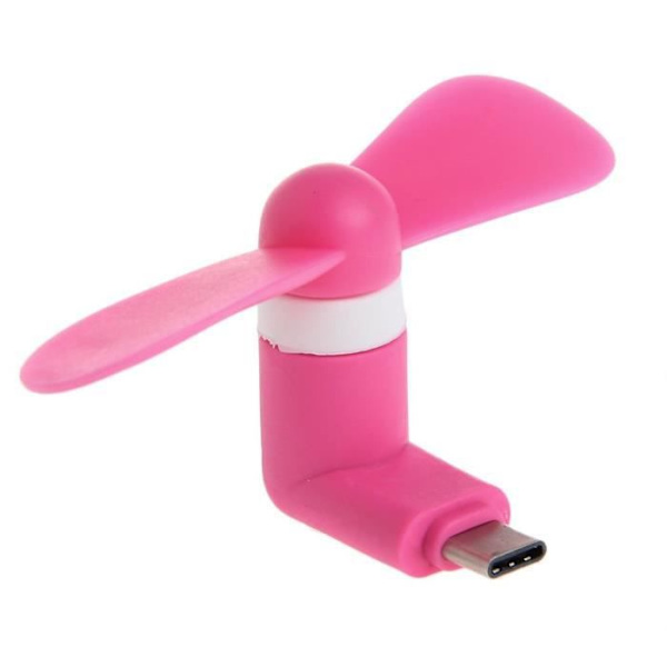 Mini Ventilator - XM4366 - Bærbar - USB - 16000 RPM - Forskellige Farver Rosa, Grön, Blå, Svart, Vit, Orange