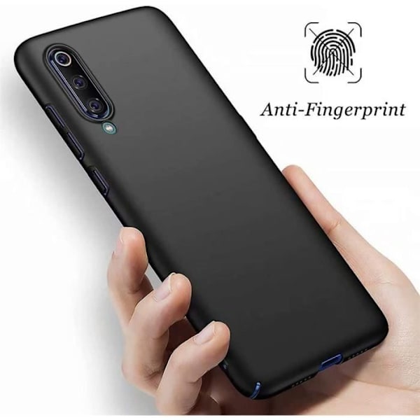 Beskyttelsesetui til Xiaomi Mi 9 SE - E.F.CONNECTION - Blødt - Sort - Matt silikone etui Svart