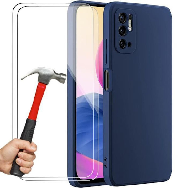 Coque - E.F.CONNECTION - Redmi Note 10 5G - Flexibel - Scratch-resistant - Marinblå marinblå
