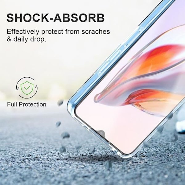 Fodral till Xiaomi Redmi 12C - Redmi 11A - Stötsäkert Fullt skydd Transparent Anti-Scratch Transparent