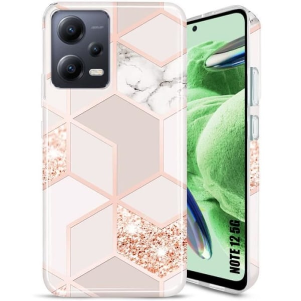 Etui til Xiaomi Redmi Note 12 5G, beskyttelse ultratynd tynd lys blød pink Rosa