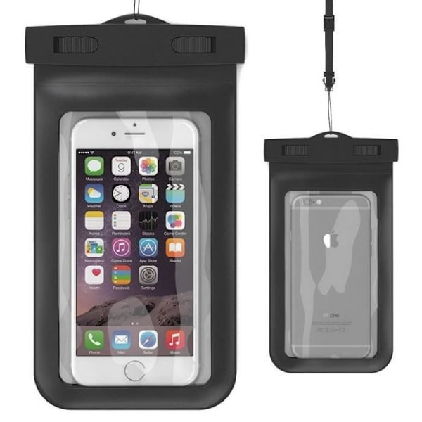 Universal vandtæt etui cover til 5,5" smartphone mobil iPhone Samsung...