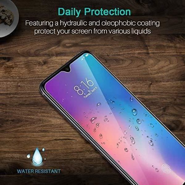 LK härdat glas för Xiaomi Mi 9 SE [3-pack] Skärmskydd Anti-skrapfilm [High Definition - Bubbelfri] [Lätt att rengöra]
