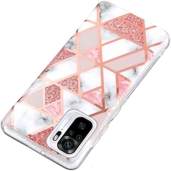 Skyddsskal - E.F.CONNECTION - Redmi Note 10 4G - Flexibel TPU - Stötsäker - Elegant Rosa