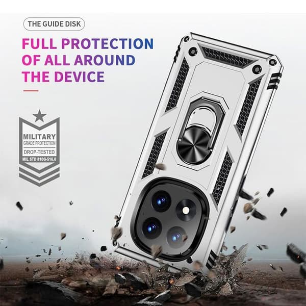 Skyddsskal för Xiaomi Redmi Note 14 Pro+ 5G - Stöttålig - Hård - Silver Silver