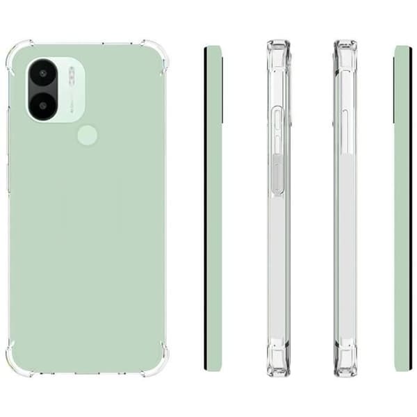 Skyddsskal - E.F.CONNECTION - Redmi A1+/A2+ - Transparent - Flexibelt - Stötabsorberande Transparent