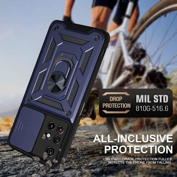 Skyddsskal - E.F.CONNECTION - Redmi Note 11 - Mörkblå - Armé - Styv marinblå