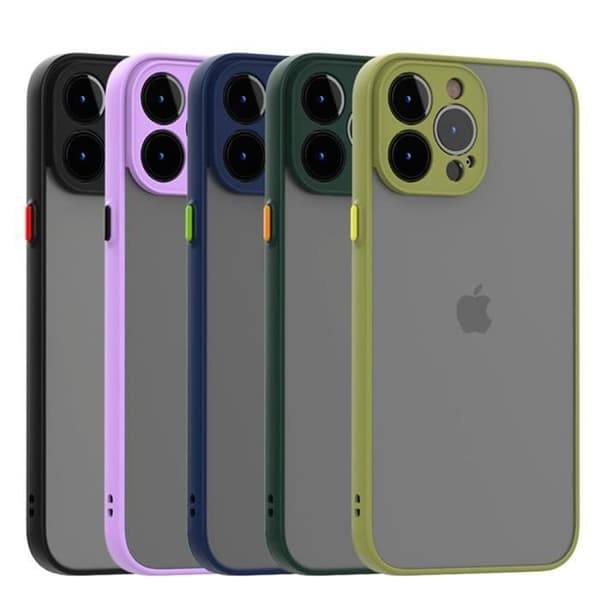 Skal för iPhone 13 Pro Max - E.F.CONNECTION - Semi-rigid - Lila - PC + Förstärkt silikon Lila