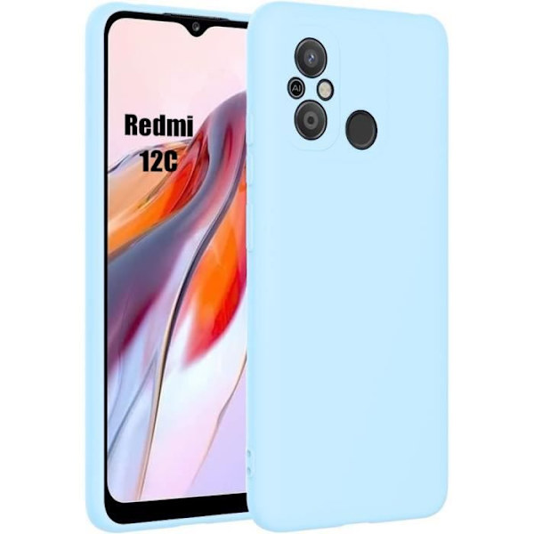 Coque - Xiaomi - Redmi 12C/11A - Stødbeskyttelse - Silikone TPU - Slim - Lyseblå Himmelsblå