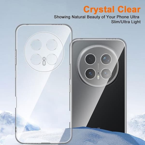 Skyddsfodral för Honor Magic 8 Pro, Transparent Silikon Stötsäker Repfria Slim Lätt Transparent