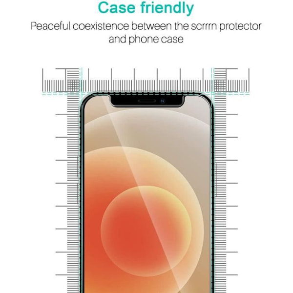E.F.Connection [4 styk] Hærdet glas til iPhone 13 (6,1") Transparent