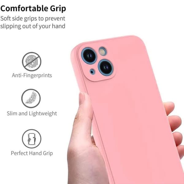 Skyddsfodral - Rosa - för iPhone 14 Plus - Ripeskydd - Mjuk - Förstärkt Rosa