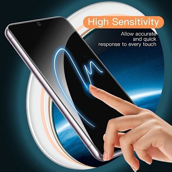 Härdat Glas - E.F.CONNECTION - för Samsung Galaxy S23 - Paket med 2 - Hårdhet 9H - Högupplöst Skärmskydd Transparent