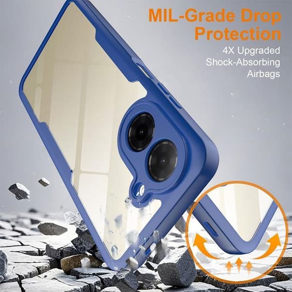 Skyddsskal för Xiaomi Redmi A5 - Flexibel TPU - Hård PC - Marinblå marinblå