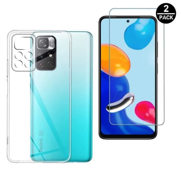 Skyddshölje - Toproduits® - Xiaomi Redmi Note 11 - Transparent - Flexibelt - Härdat glas Transparent