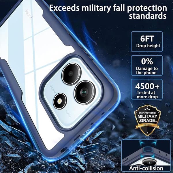 Skyddsskal - E.F.CONNECTION - för Xiaomi 15 Pro - Mörkblå - Stötsäker - Hel skydd marinblå
