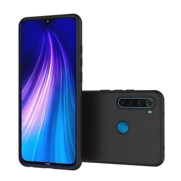 Fodral i silikon - Toproduits® - Xiaomi Redmi Note 8T - Svart silikon - Ultratunn - Optimal skydd Svart