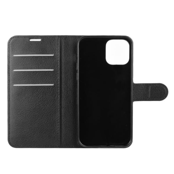 iPhone 12 Pro Max Fodral Skal med Stativ Plånbok Anti-chock skydd för iPhone 12 Pro Max (6,7"), Svart