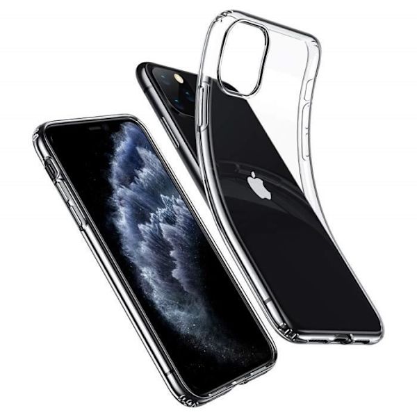 Cover til iPhone 11 Pro Max, Bumper Transparent Beskyttende Cover Cover i blød TPU silikone [Ultra Thin] [Ultra Light] til iPh