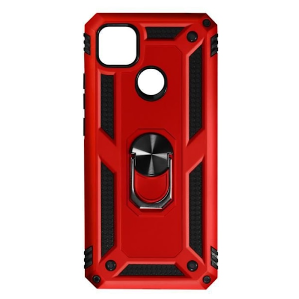 Skyddsskal - AVIZAR - Xiaomi Redmi 10A och 9C - Röd - Stötabsorberande - Hållring Röd