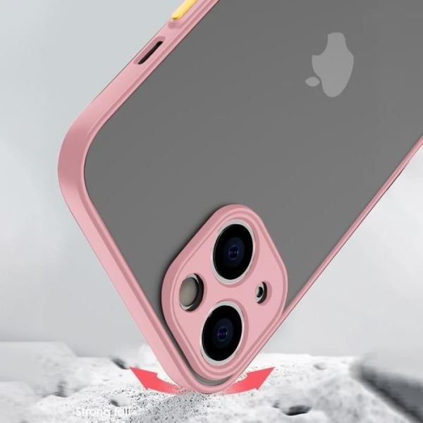 Fodral till iPhone 13 Skydd Ultraresistent Stötsäker Matt Silikon - Rosa Rosa